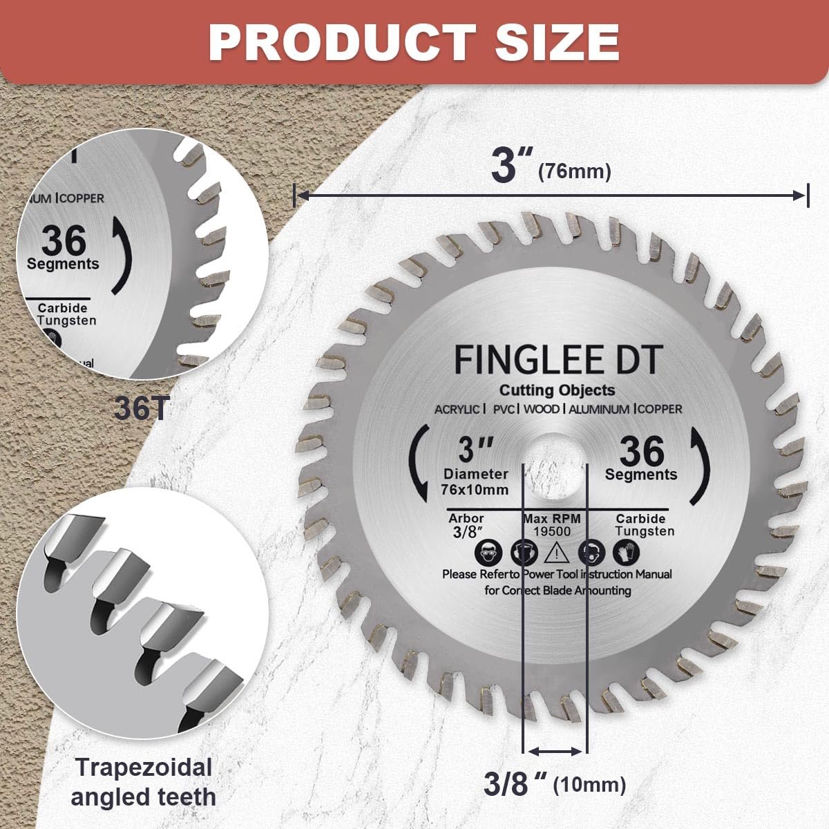 FINGLEE DT 3 inch Circular Saw Blade Review