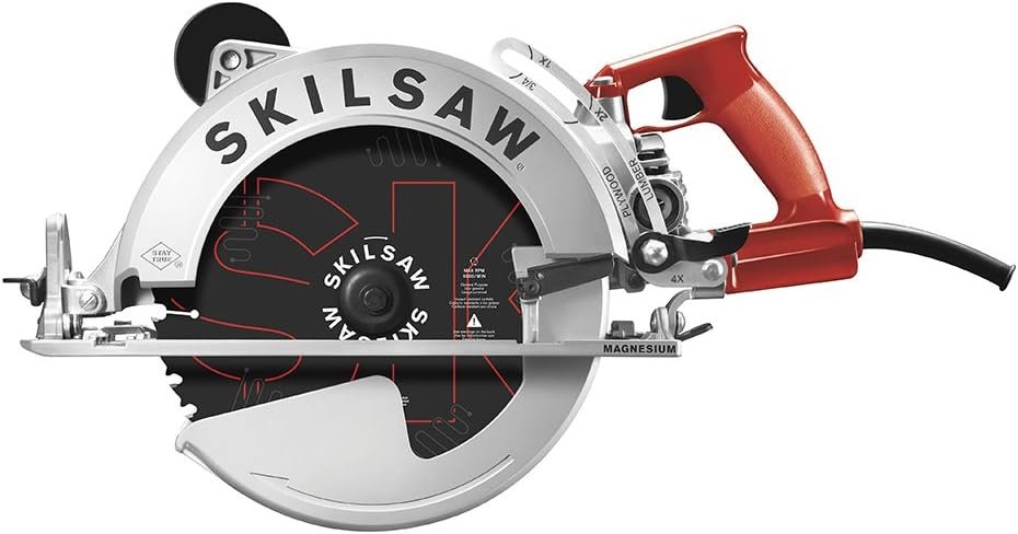 SKILSAW SPT70WM-01 15 Amp 10-1/4 Magnesium SAWSQUATCH Worm Drive Circular Saw,Silver