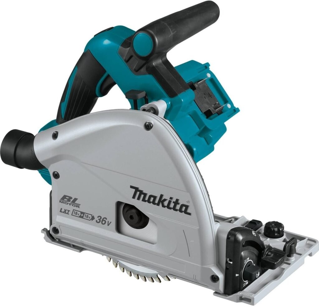 Makita XPS02ZU 18V X2 LXT Lithium-Ion (36V) Brushless Cordless 6-1/2 Plunge Circular Saw, with AWS, Tool Only