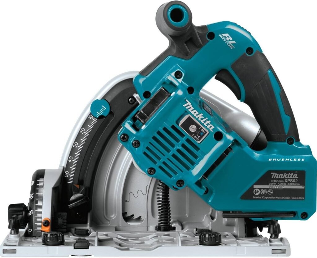 Makita XPS02ZU 18V X2 LXT Lithium-Ion (36V) Brushless Cordless 6-1/2 Plunge Circular Saw, with AWS, Tool Only